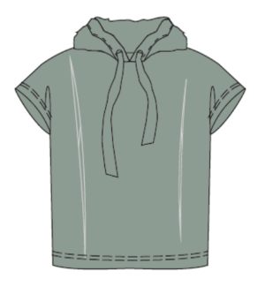 Modern Short Sleeve Hoodie