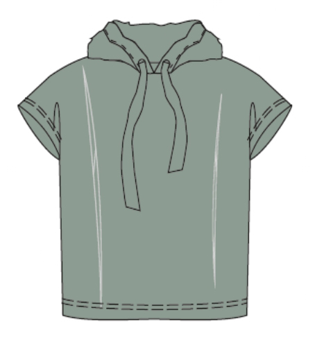 Modern Short Sleeve Hoodie